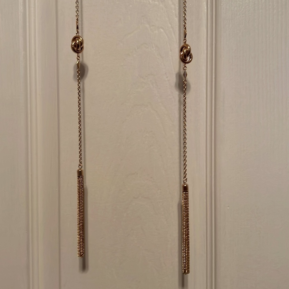 Multi Layer Women’s Long Gold Statement Necklace … - image 5